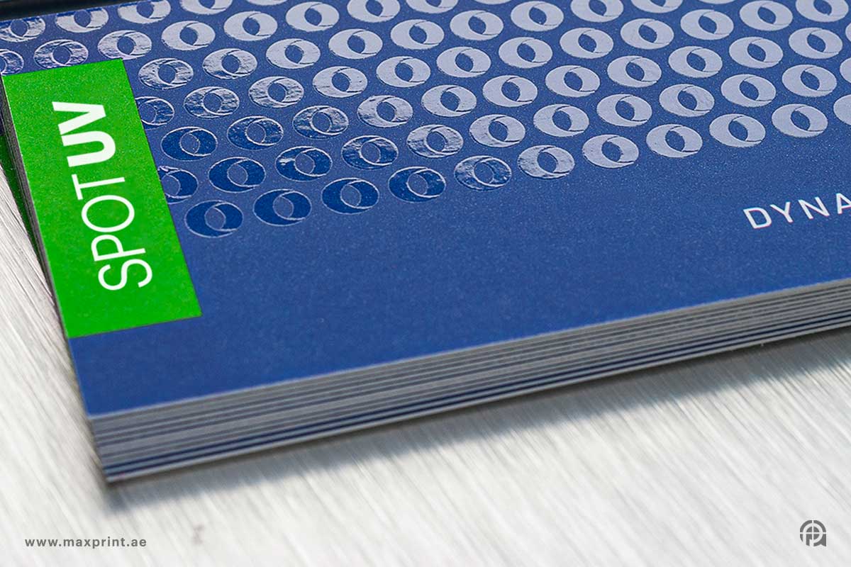 1000 بطاقة عمل - طباعة سريعة، تغليف غير لامع، تأثير UV، ٤٠٠ جرام/م²